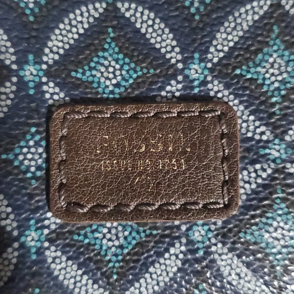 FOSSIL- Vintage "Sydney" Diamond Mozaic Clutch Wallet '16 Edition - Picture 12 of 12